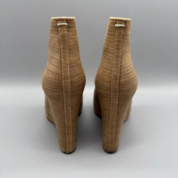 Maison Martin Margiela RARE Wood Look Wedge Ankle Boots Booties Size 39 $1,295 - Picture 4 of 8